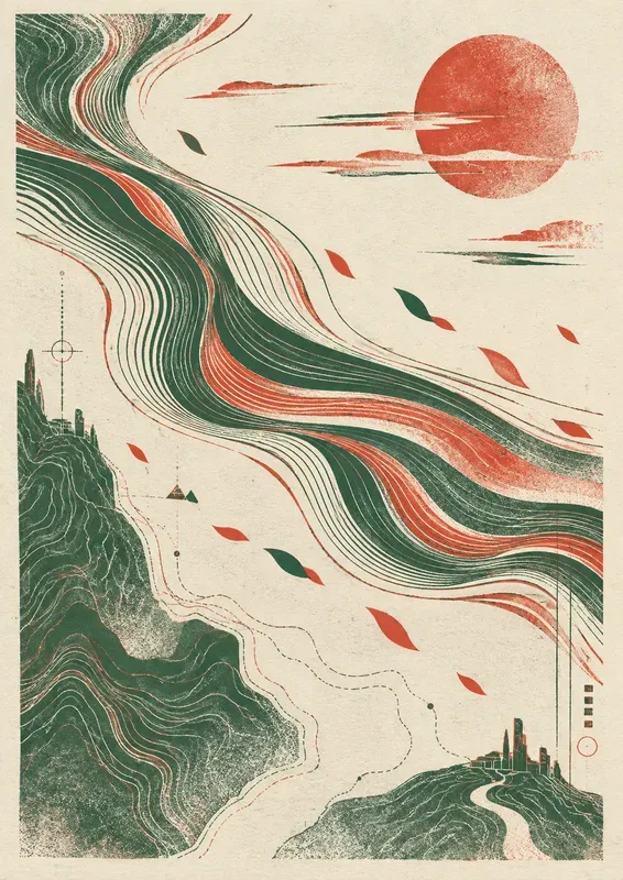 Weather Memory Risograph Posters