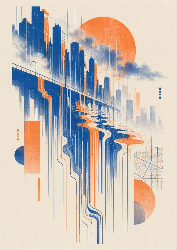 Weather Memory Risograph Posters