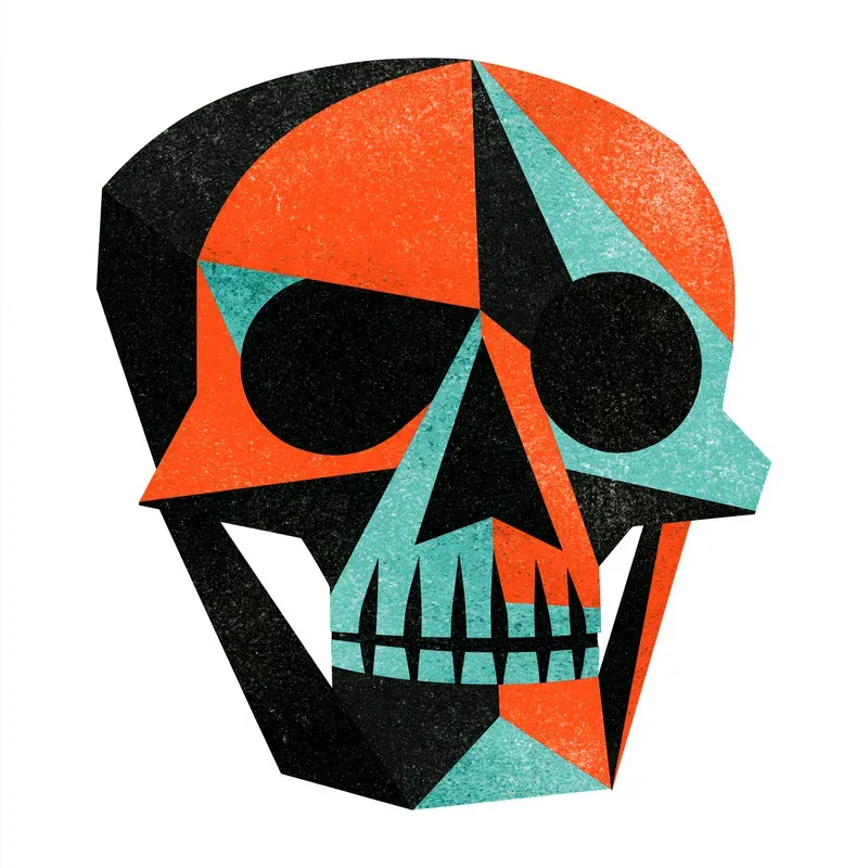 Mid Century Halloween Clipart Elements
