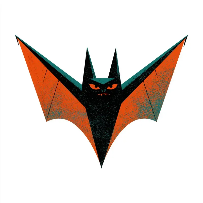 Mid Century Halloween Clipart Elements