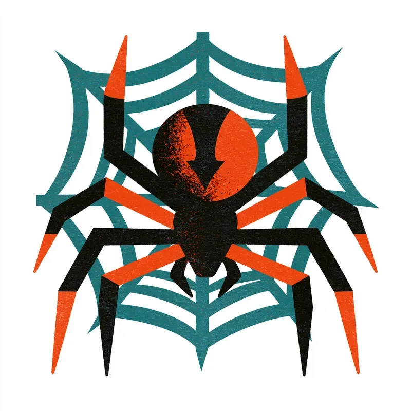 Mid Century Halloween Clipart Elements