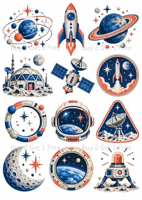 Mix And Match Motif Cliparts