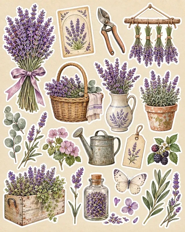 Seed Packet Garden Stickers