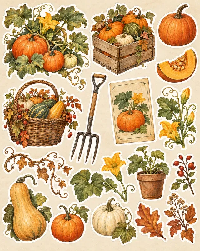 Seed Packet Garden Stickers