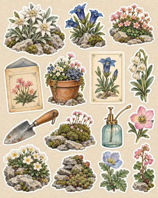 Seed Packet Garden Stickers