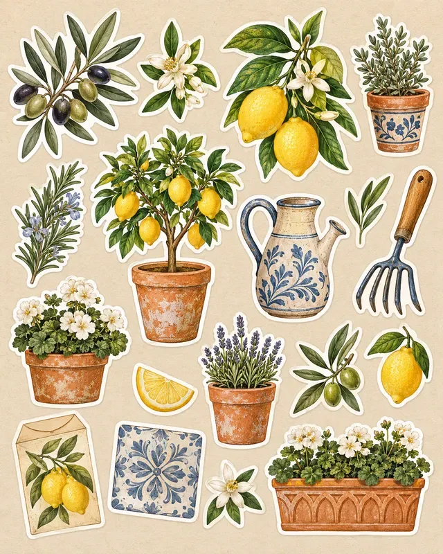 Seed Packet Garden Stickers