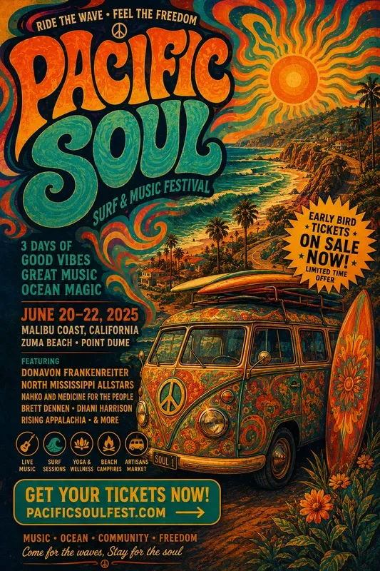 Retro Festival Event Poster Generator