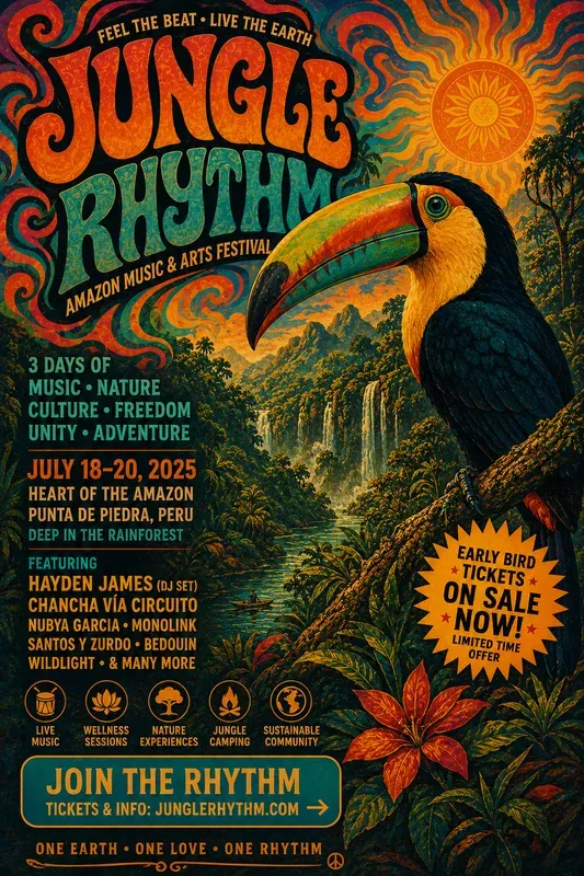 Retro Festival Event Poster Generator