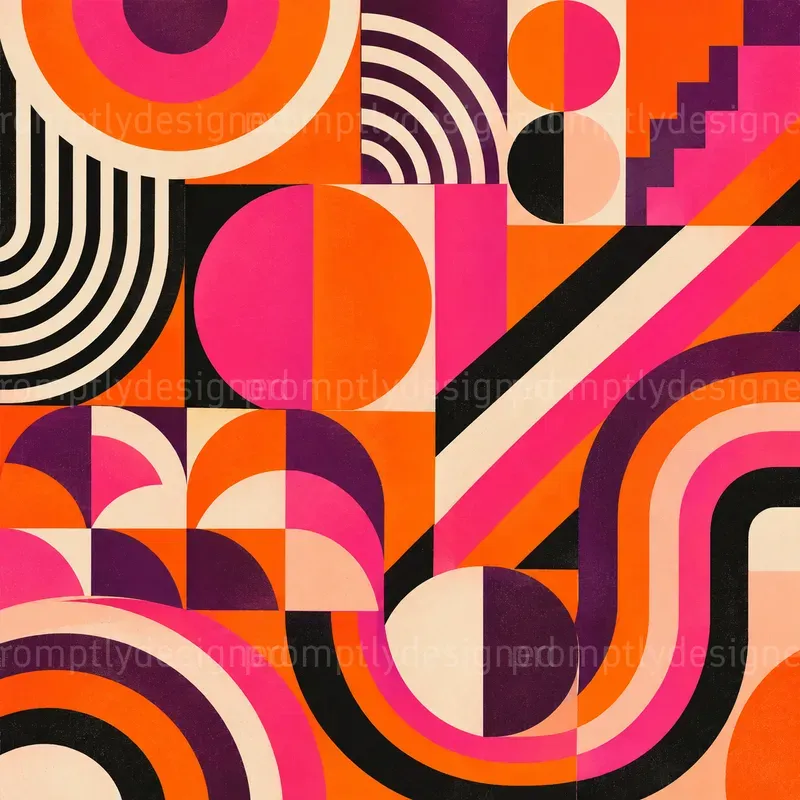 Mod Sixties Collage Backgrounds