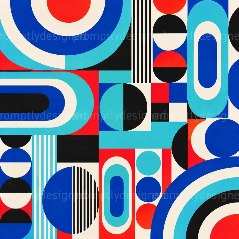 Mod Sixties Collage Backgrounds