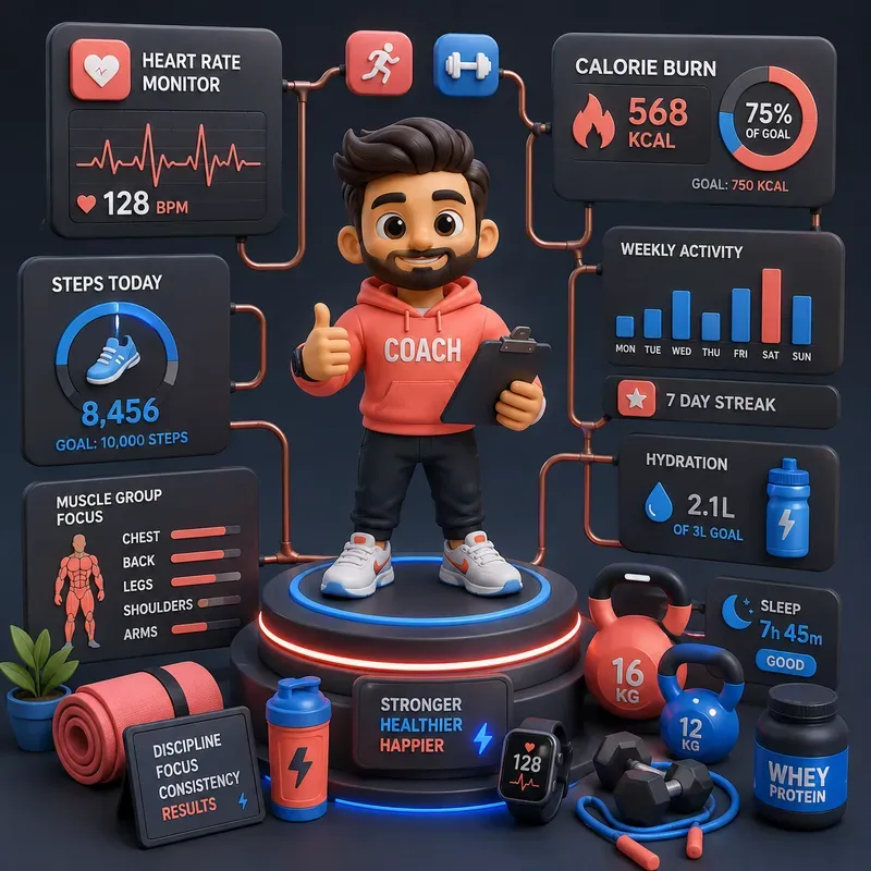 3D Clay Career Kpi Dashboards