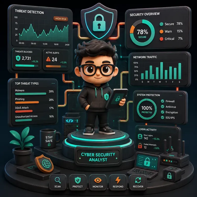 3D Clay Career Kpi Dashboards