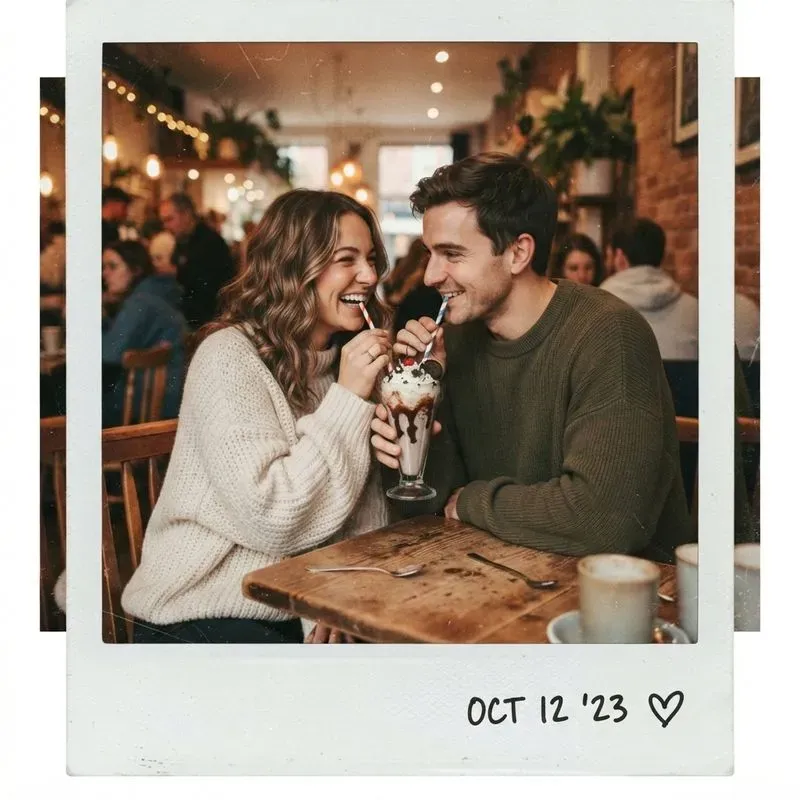 Cute Couple Instax Photo Style Generator