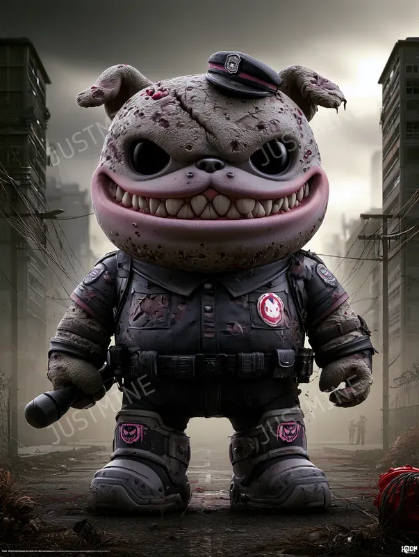 Dark Urban Zombie Collectible Art