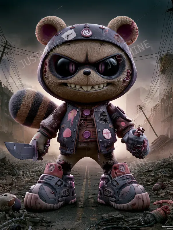 Dark Urban Zombie Collectible Art