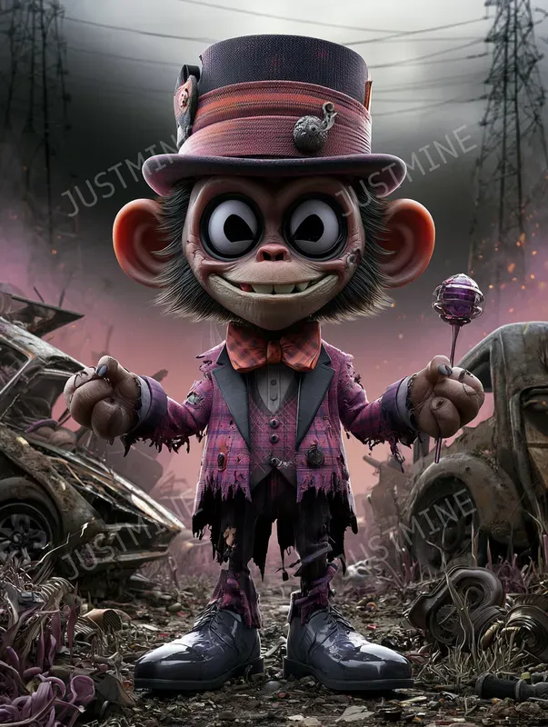 Dark Urban Zombie Collectible Art