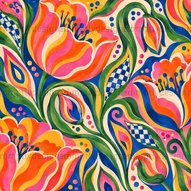 Psychedelic Botanical Backgrounds
