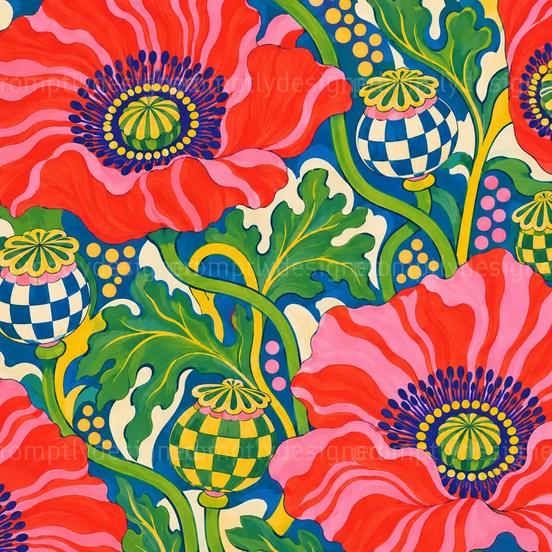 Psychedelic Botanical Backgrounds