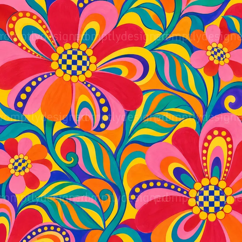 Psychedelic Botanical Backgrounds