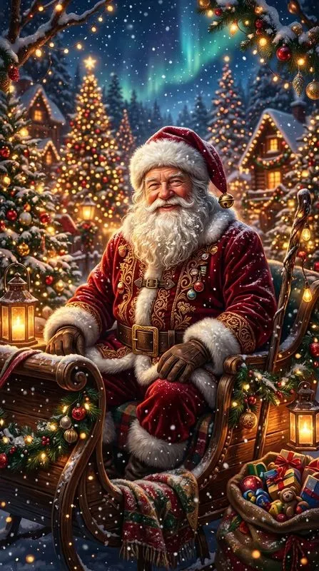 Christmas Fantasy Portrait Art Prints