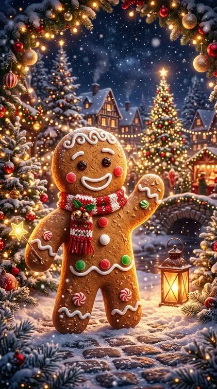 Christmas Fantasy Portrait Art Prints