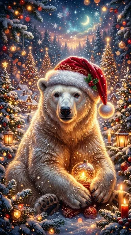 Christmas Fantasy Portrait Art Prints