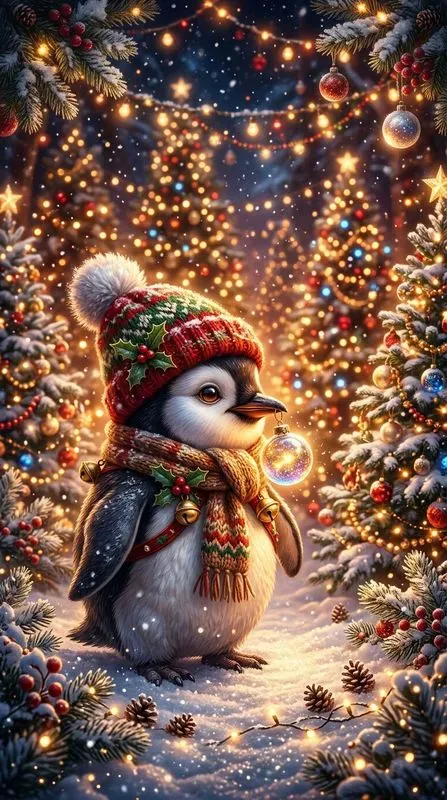 Christmas Fantasy Portrait Art Prints