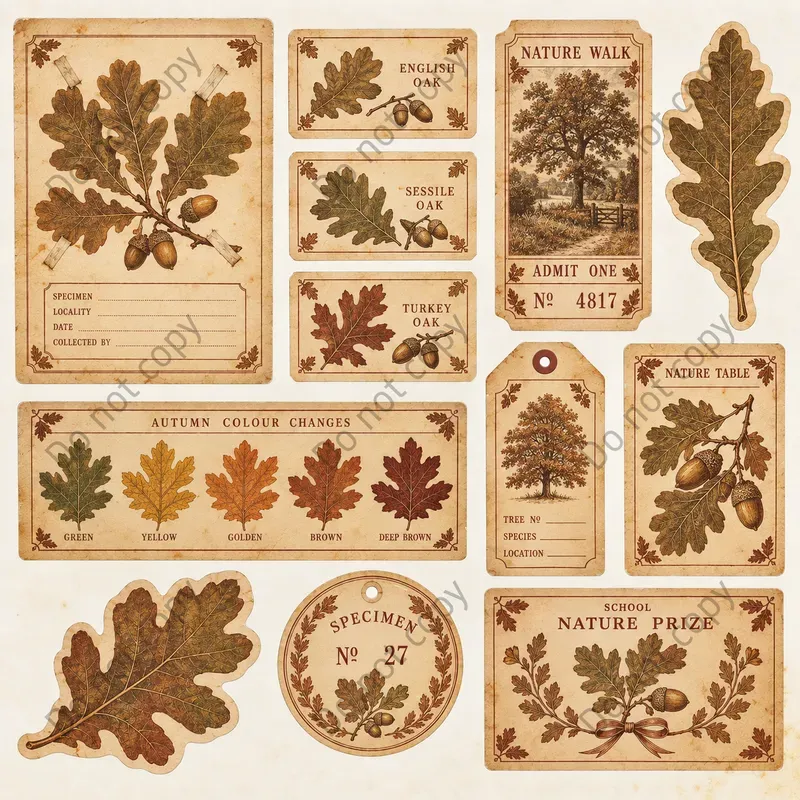 Autumn Leaf Pressing Ephemera