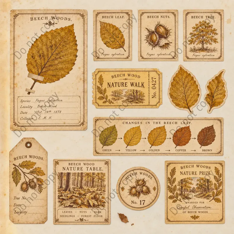 Autumn Leaf Pressing Ephemera