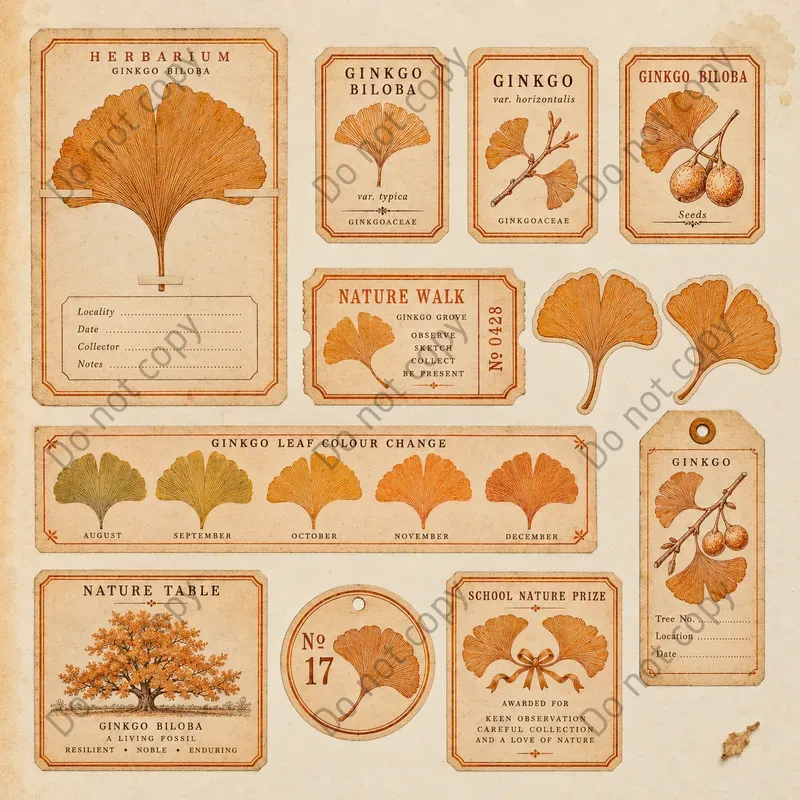 Autumn Leaf Pressing Ephemera