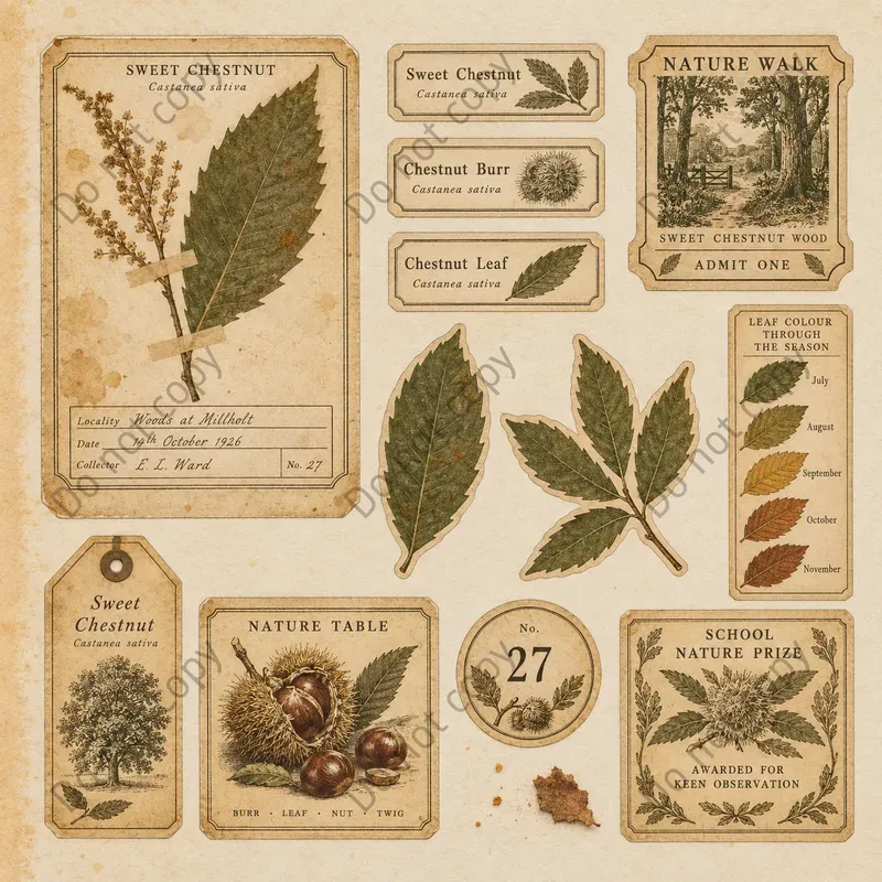 Autumn Leaf Pressing Ephemera