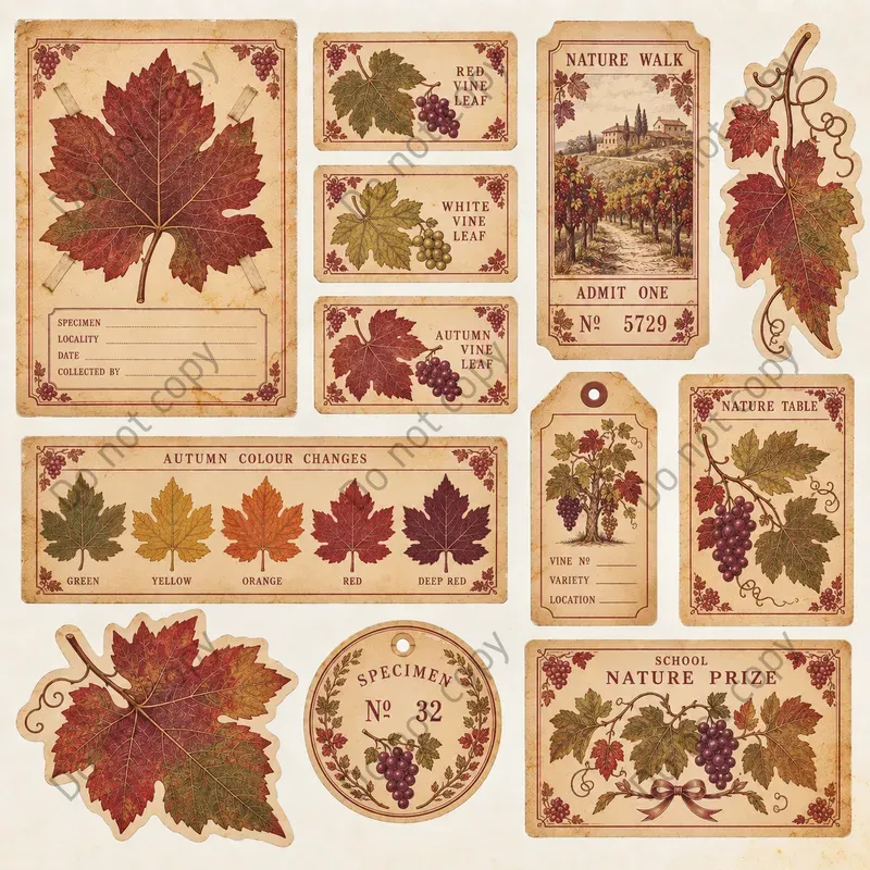 Autumn Leaf Pressing Ephemera