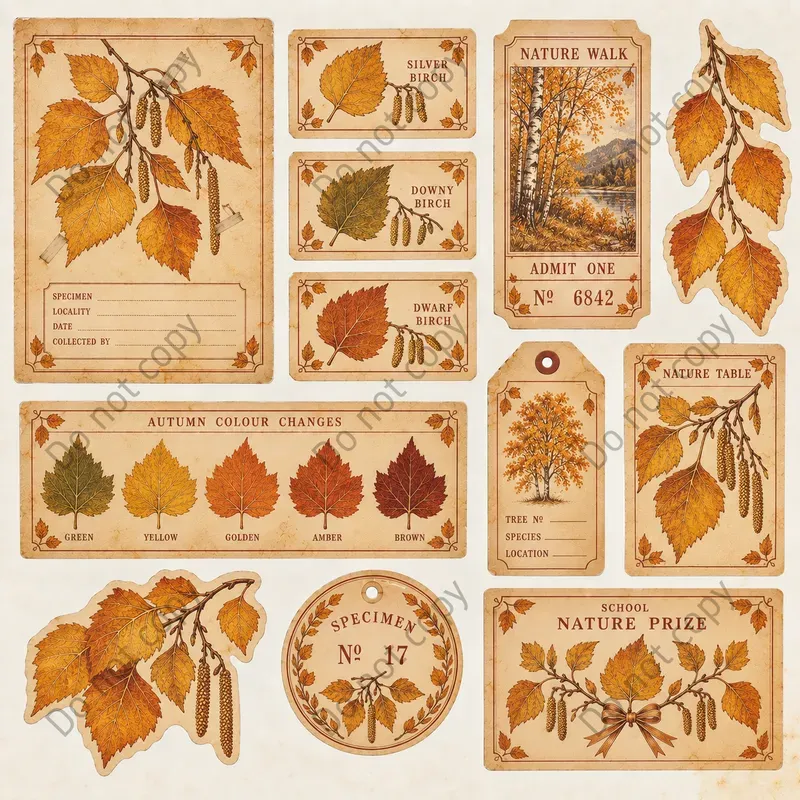 Autumn Leaf Pressing Ephemera