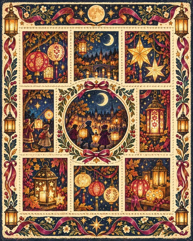 Folk Festival Stamp Sheets