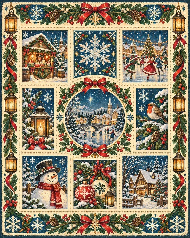 Folk Festival Stamp Sheets