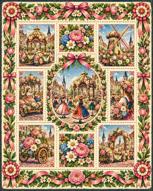 Folk Festival Stamp Sheets