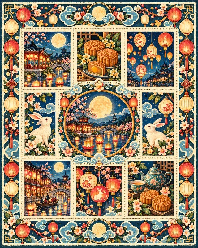 Folk Festival Stamp Sheets