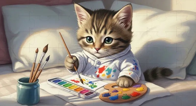 Cozy Kitten Storybook Scenes