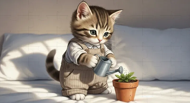 Cozy Kitten Storybook Scenes