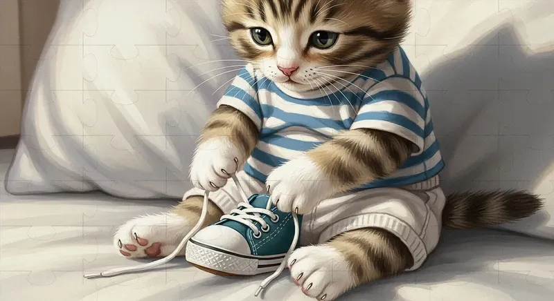 Cozy Kitten Storybook Scenes