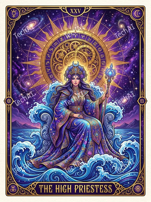 Psychedelic Tarot Celestial Art