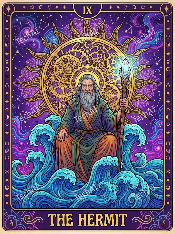 Psychedelic Tarot Celestial Art