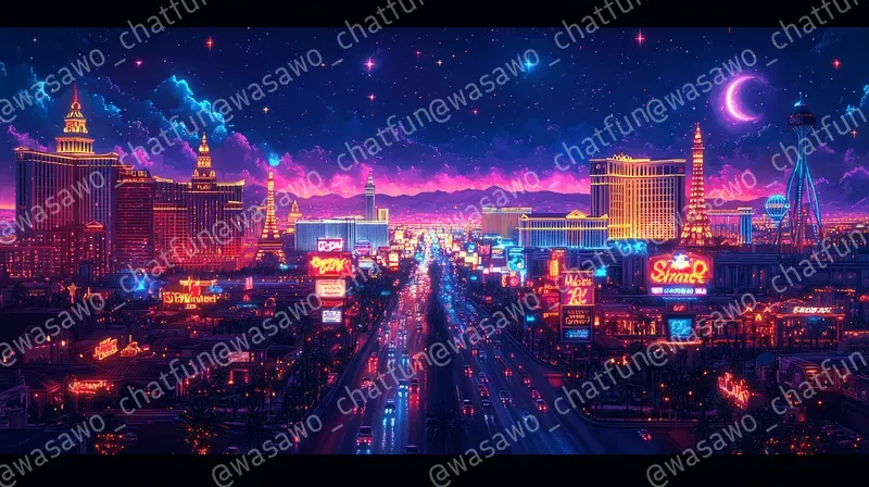 Las Vegas Pixel Art
