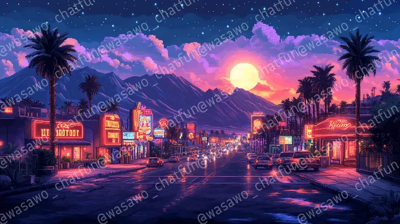 Las Vegas Pixel Art