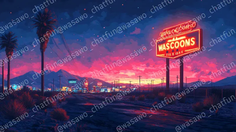 Las Vegas Pixel Art