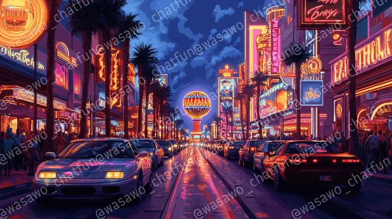 Las Vegas Pixel Art
