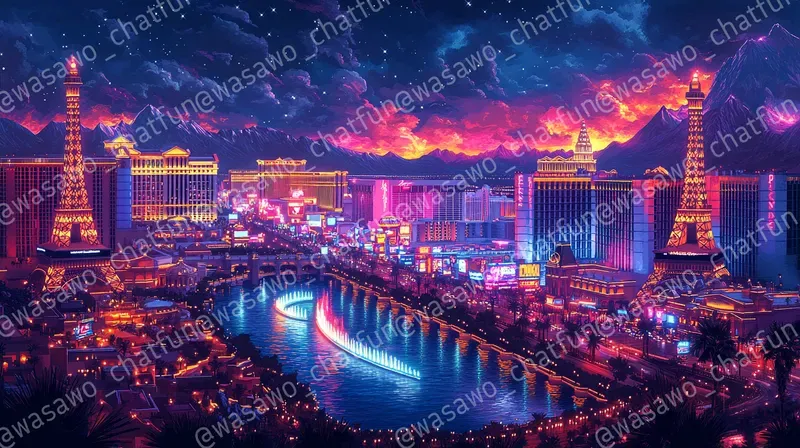Las Vegas Pixel Art