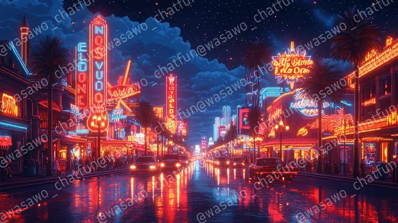 Las Vegas Pixel Art