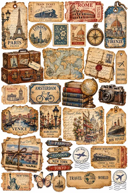 Vintage County Fair Junk Journal Kits