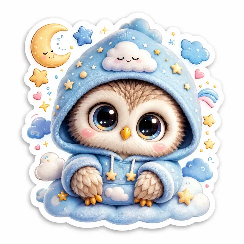 Cute Cozy Animal Sticker Collections